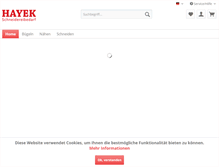 Tablet Screenshot of hayek-online.com